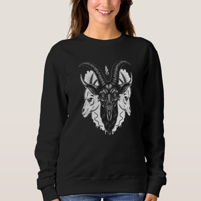 Baphomet Gothic Demon T Shirt (Framsida)