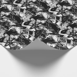 Baphomet Gothic Ravens and Cats Presentpapper