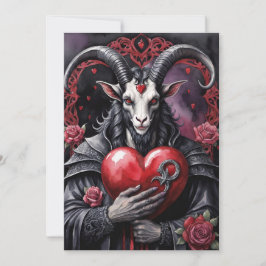 Baphomet gotisk Alla hjärtans dag kärlek Julkort