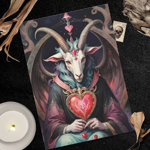 Baphomet Gotisk Alla hjärtans dag Varje Rike Julkort