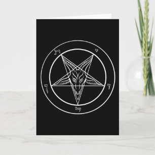 Baphomet-gratulationskort (tomt/Anpassade) Kort
