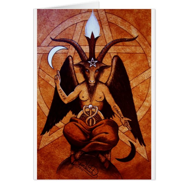 baphomet hälsningskort (Framsidan)