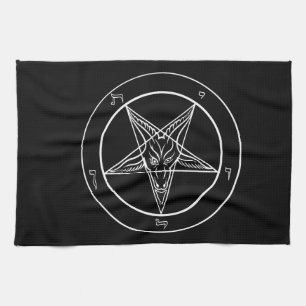 Baphomet handduk för idrottshall, Golf eller kök Kökshandduk