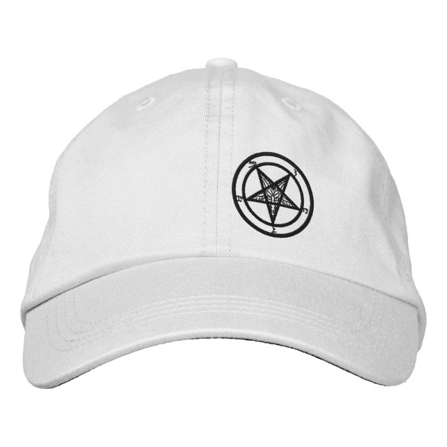 Baphomet Hat Broderad Keps (Framsida)