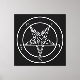 Baphomet HUGE 40"x40"-bild på retched Canvass Canvastryck