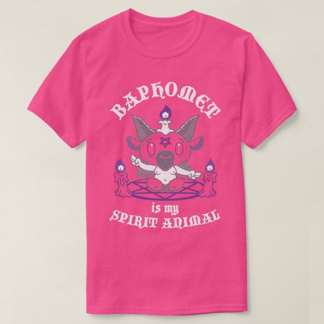 Baphomet is My Spirit Animal  Occult  Creepy Cute  T Shirt (Design framsida)