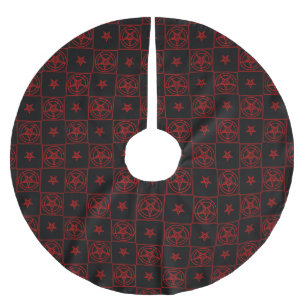 Baphomet Julgransmatta Borstad Polyester