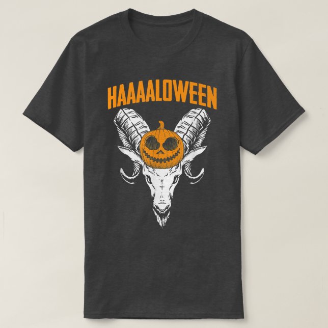 Baphomet Lazy Halloween Costume Scary Gothic 419 T Shirt (Design framsida)