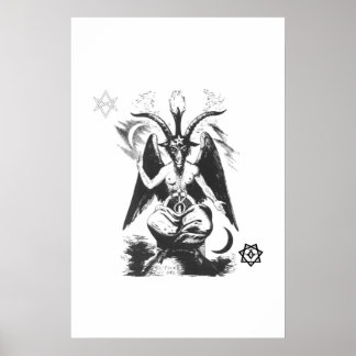 Baphomet med Helig Sälar Poster