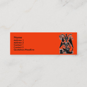 Baphomet Mini Visitkort