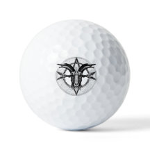Baphomet Monochrome Golf Bollar