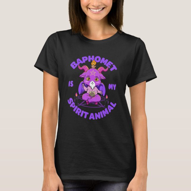 Baphomet My Spirit Animal Esoteric Cute Satanic Go T Shirt (Framsida)