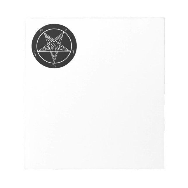 Baphomet Note Pad Anteckningsblock (Framsida)
