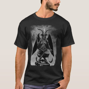 Baphomet Occult Satanic Gothic Satan Goat Head 666 T Shirt