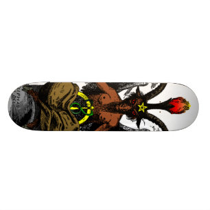 Baphomet Old School Skateboard Bräda 21,6 Cm