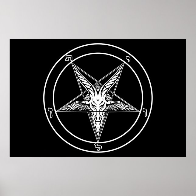 Baphomet Old Stil HUGE Poster 40" x 60" (Framsidan)