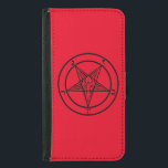 Baphomet Pentagram Plånboksfodral För Samsung Galaxy S5<br><div class="desc">Baphomet Pentagram Samsung Galaxy S5 Wallet Case</div>