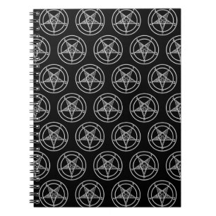 Baphomet Pentagram Satanic Anteckningsbok