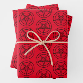 Baphomet Pentagram Satanic Wrapping Pappra Lakan