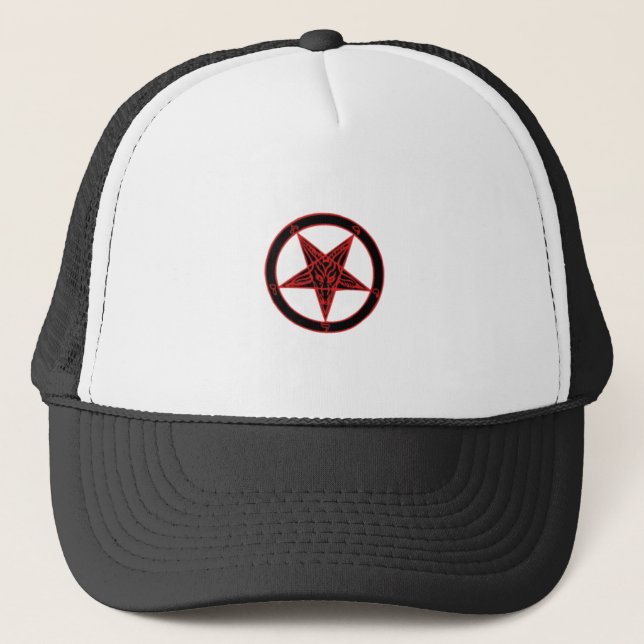 Baphomet Pentagram Truckerkeps (Framsida)
