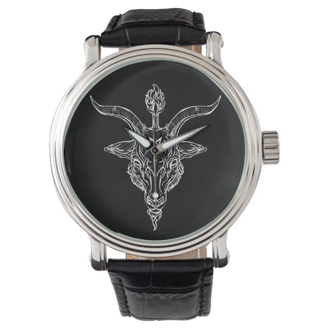 Baphomet Pentagram Watch Armbandsur (Framsida)