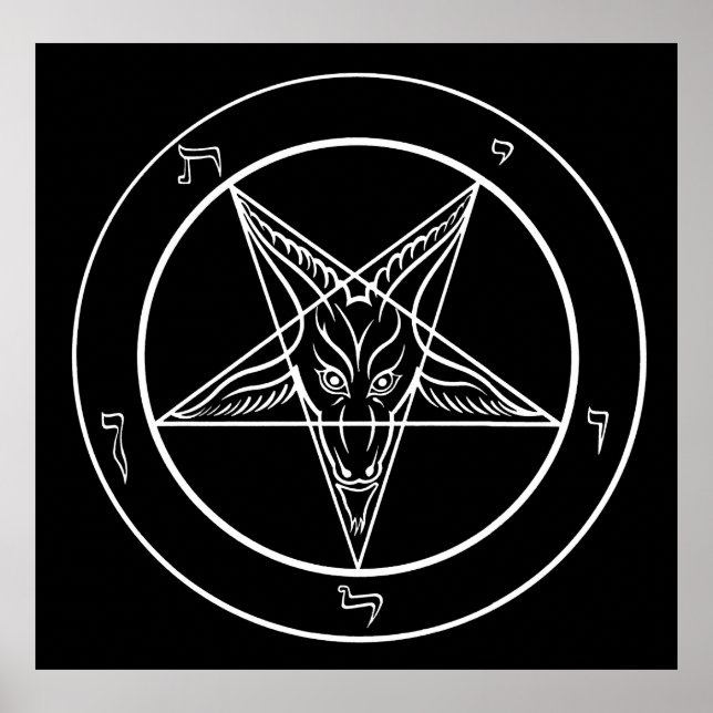 Baphomet Poster HUGE 40 x 40 (Framsidan)