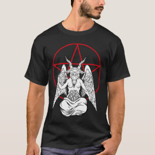 Baphomet Praying Demon Satanic Lucifer Beelzebub T Shirt
