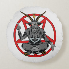 Baphomet roi de l'enfer rund kudde