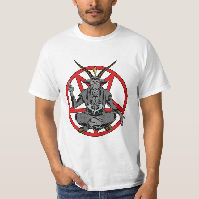 Baphomet roi de l'enfer  t shirt (Framsida)