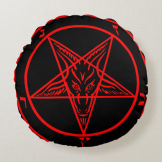 Baphomet Rund Kudde