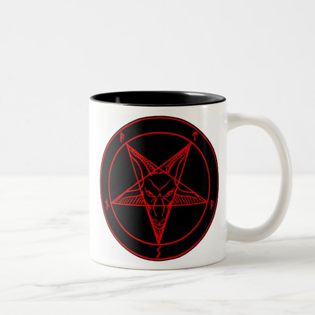 BAPHOMET:S SIGIL Två-Tonad MUGG (Höger)