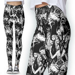 Baphomet Satanic Black and White Gothic Djävulen Leggings<br><div class="desc">Baphomet Satanic Black and White Gothic Djävulen Leggings | Gothic Apparel. Lägg dig i ockulten med mina Baphomet Satanic Black and White Leggings. Med ett mystiskt mönster med Baphomet, katter, fladdermus och ravens är dessa balar en gotisk glimt. Perfekt för flickor eller som en djävulsk gåva... De visar viktorianska gravar...</div>