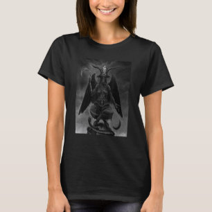 Baphomet Satanic Satan Goat Head 666 Occult Pagan T Shirt