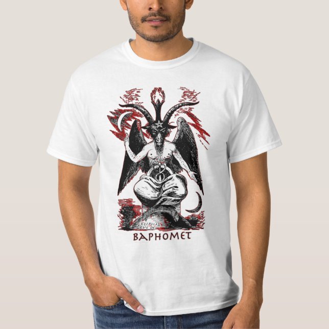 Baphomet Satanic skjorta T-shirt (Framsida)