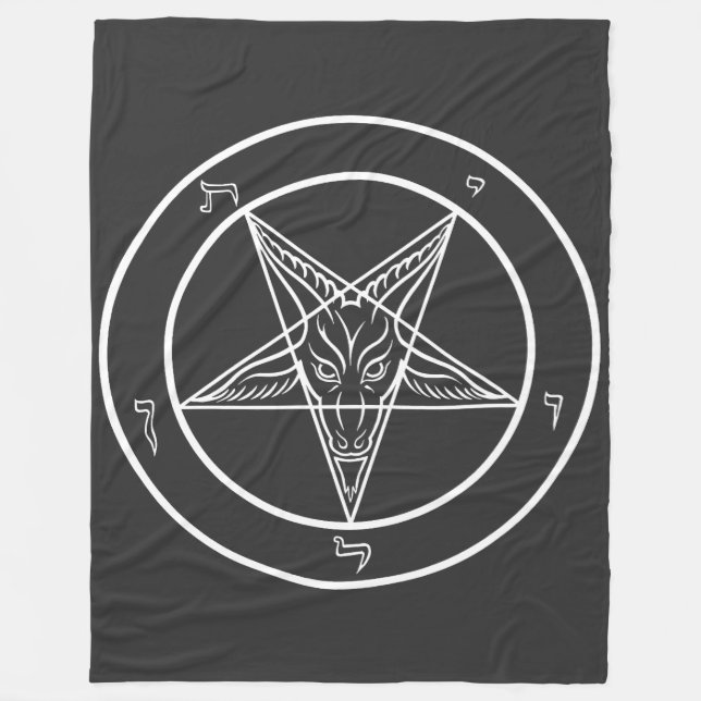 Baphomet sigill CoS Fleecefilt (Framsidan)