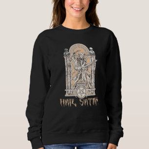 Baphomet spelar elgitarr hail satan djävul 666 t shirt
