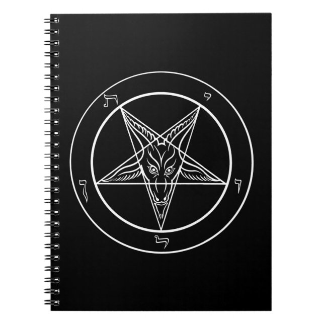 Baphomet spiral anteckningsbok anteckningsbok med spiral (Framsidan)