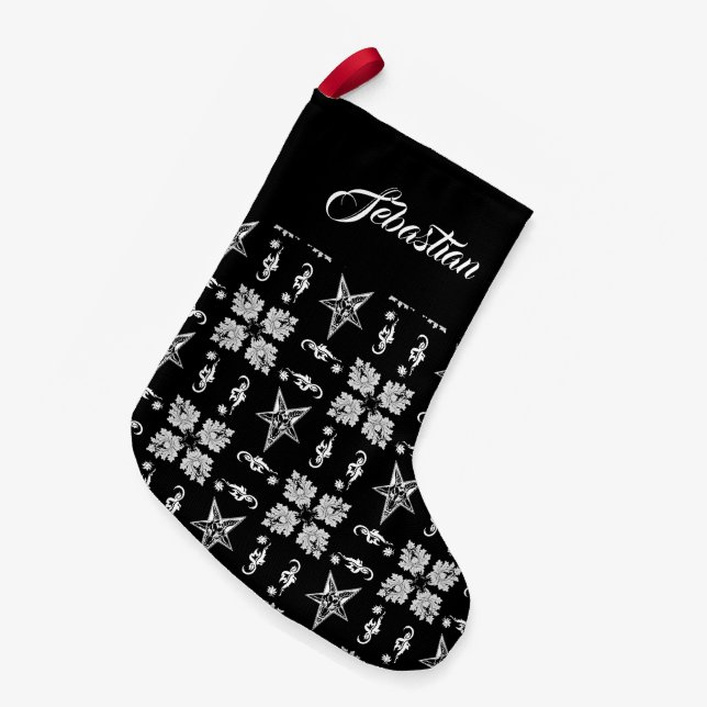 Baphomet Stars Gothic Jul Stocking Liten Julstrumpa (Framsidan (Hängande))