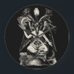 Baphomet Stor Klocka<br><div class="desc">Baphomet - för mörkens bakgrund. Repro-Version av Bela Manson. Ursprunglig av Éliphas Lévi,  19. Century.</div>