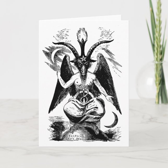Baphomet (svart) kort (Framsida)