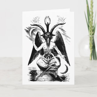 Baphomet (svart) kort