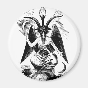 Baphomet (svart) magnet