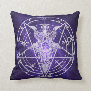 Baphomet tänder den utan laga kraft energisvarten kudde