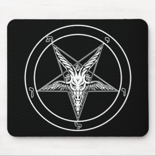 Baphomet vadderar den gammala stilmusen musmatta