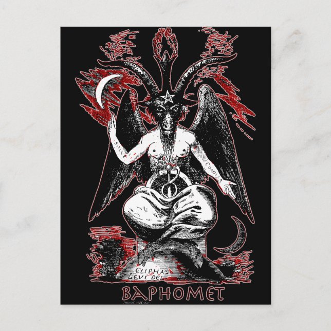 Baphomet Vykort (Framsida)