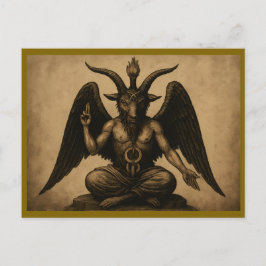 Baphomet Vykort