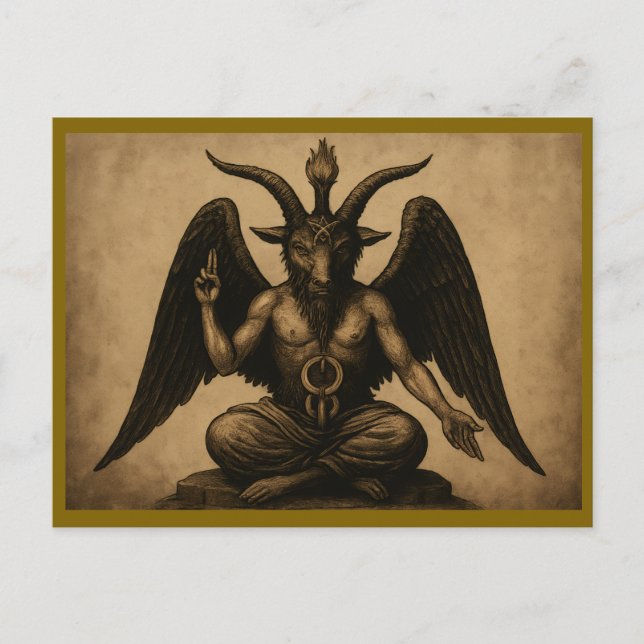Baphomet Vykort (Framsida)