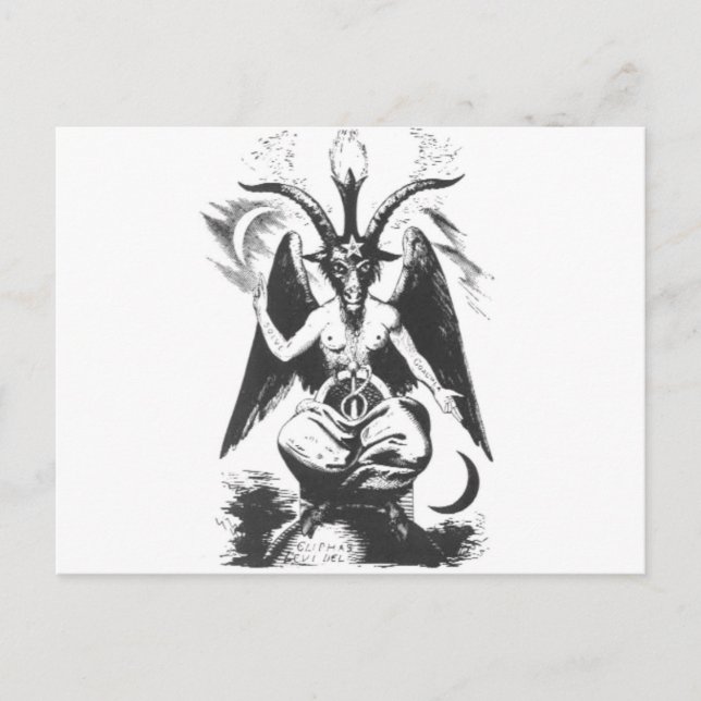 Baphomet Vykort (Framsida)