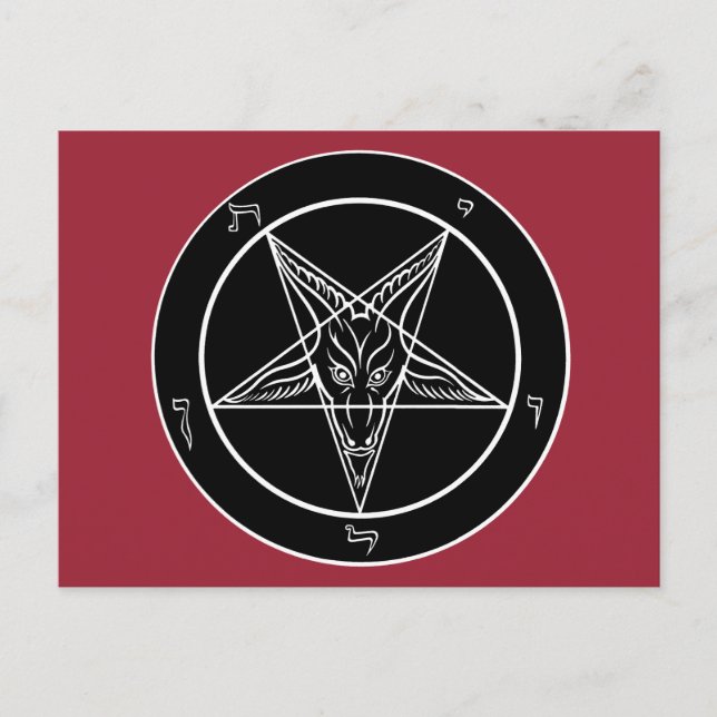 Baphomet vykort (Framsida)