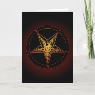 Baphomet Winter Solstice Card Kort